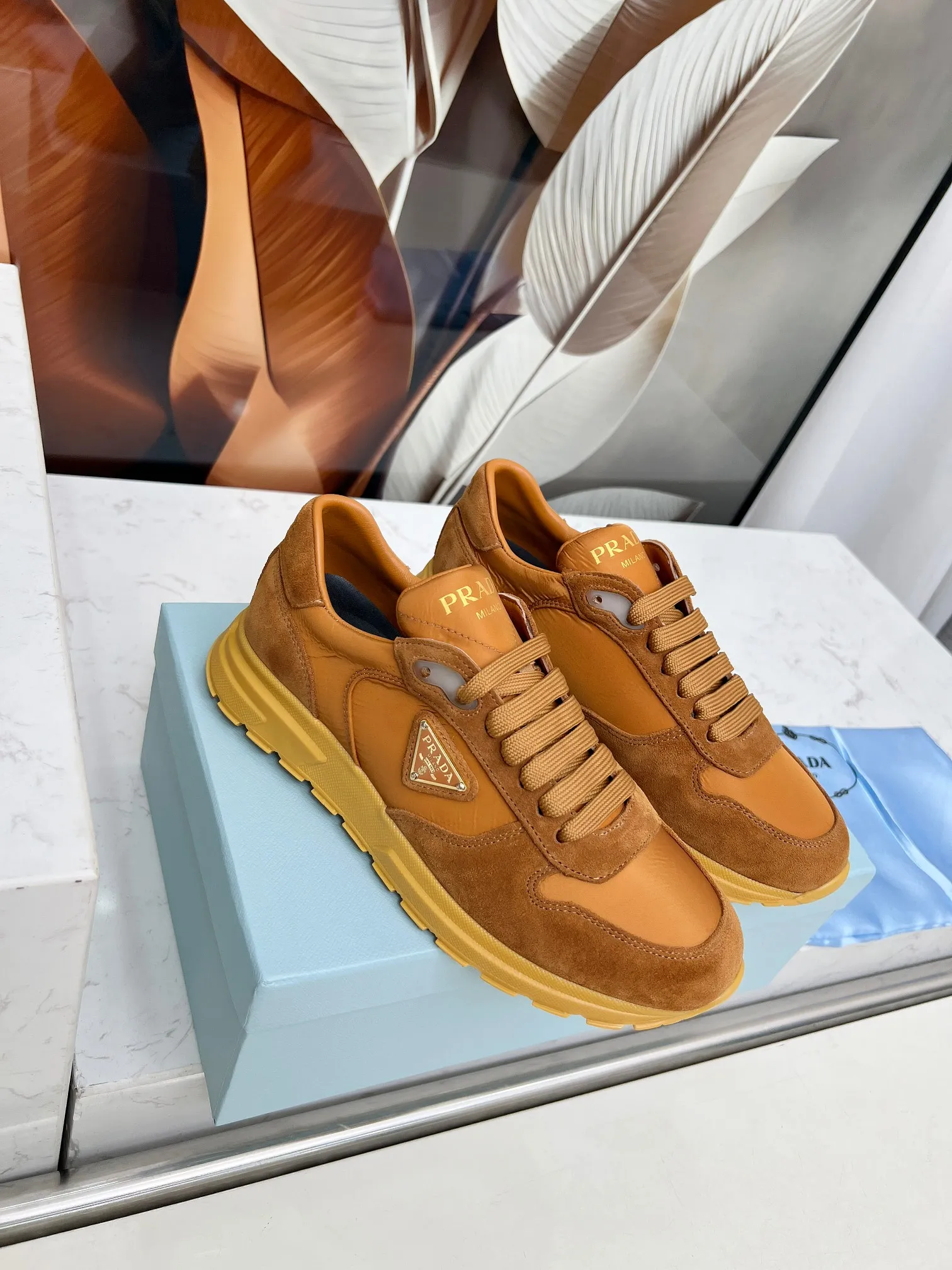 👟👟Ex-factory price 540👟👟 Prada "PRADA.." 2025 explosive model has been shipped. , original 1:1 development, four colors available 35--41 "Code 34 and 41 can be customized and cannot be returned or exchanged"